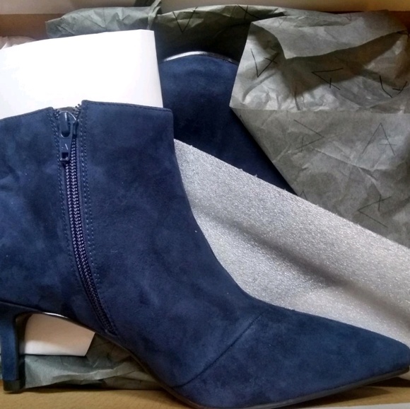 Aerosoles Epigram Blue Suede Bootie 